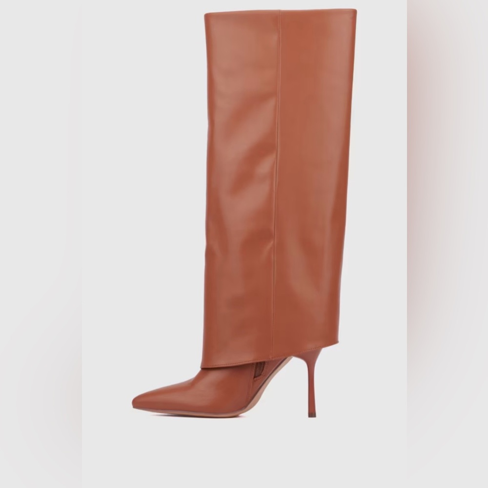 Knee high fold over boot